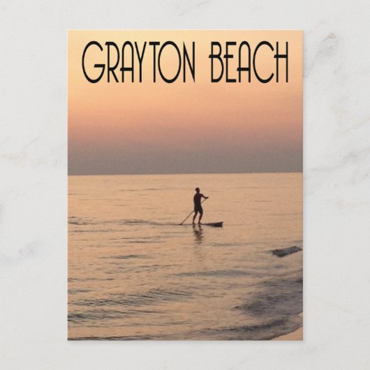 Grayton Beach paddleboarding Briefkaart (Voorkant)