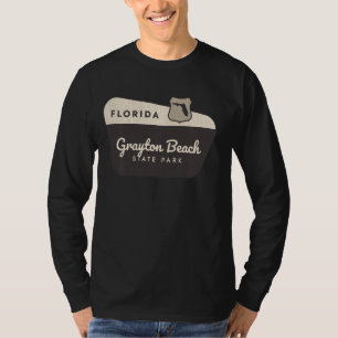 Grayton Beach State Park Florida Welkomstbord Vaca T-shirt