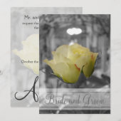Graytones met Roos Monogram Kaart (Voorkant / Achterkant)