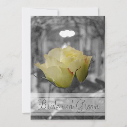 Graytones met Roos Monogram Kaart (Voorkant)