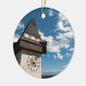 Graz Austria Glockenturn (Kloktoren) op Schlossb Keramisch Ornament (Links)