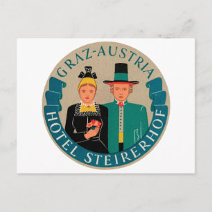Graz Austria Hotel Steirerhof Briefkaart