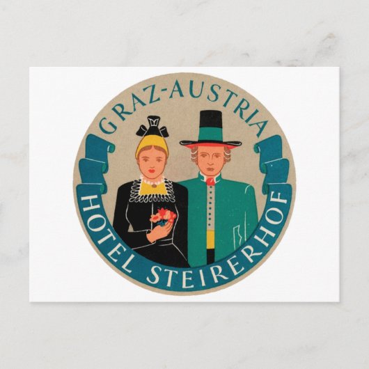 Graz Austria Hotel Steirerhof Briefkaart (Voorkant)