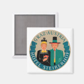 Graz Austria Hotel Steirerhof Magneet (Voorkant / Achterkant)