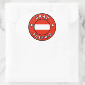 Graz Austria Ovale Sticker (Tas)