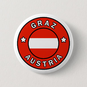 Graz Austria Ronde Button 5,7 Cm
