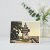 Graz, de klok, Stiermarken, Oostenrijks-Hongaarse  Briefkaart (Staand voorkant)