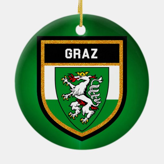 Graz Flag Keramisch Ornament (Achterkant)