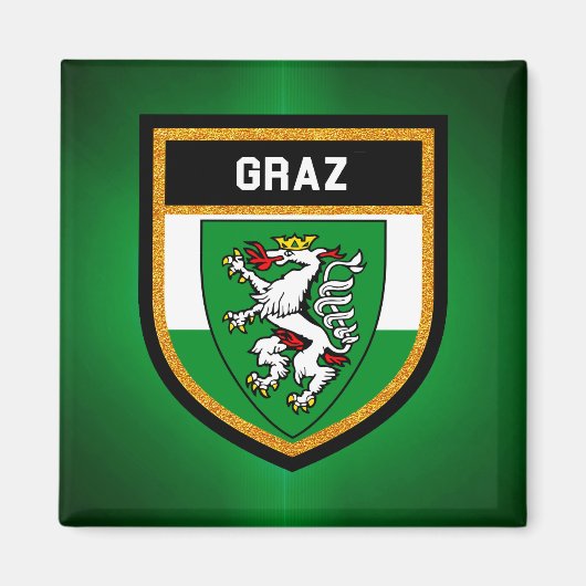 Graz Flag Magneet (Voorkant)