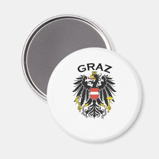 Graz, Oostenrijk Magneet (Voorkant / Achterkant)