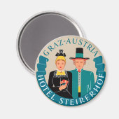 Graz-Oostenrijk Magneet (Voorkant / Achterkant)
