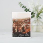 Graz Oostenrijk Prachtig kleurenpotloodlandschap Briefkaart (Staand voorkant)