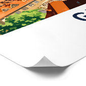 Graz Oostenrijk Reisprint Poster (Hoek)