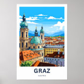 Graz Oostenrijk Reisprint Poster (Voorkant)