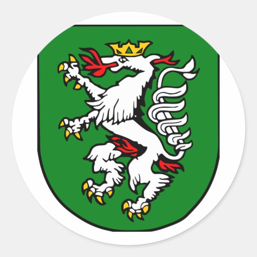 Graz, Oostenrijk Ronde Sticker (Voorkant)