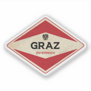 Graz Oostenrijk Vintage Sticker