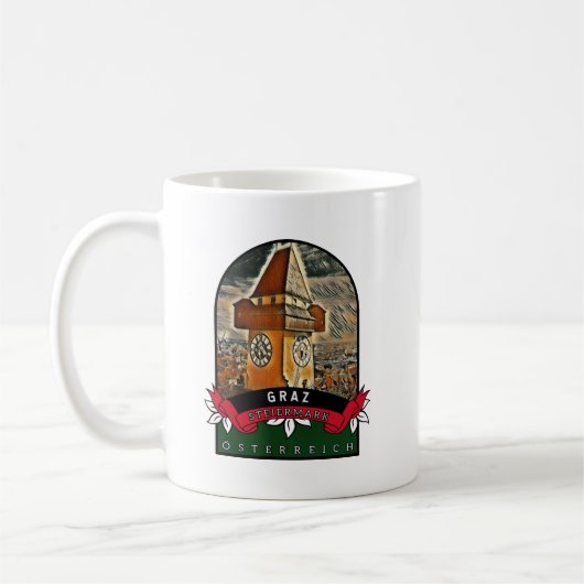Graz Steiermark  Österreich Souvenir  Koffiemok (Links)