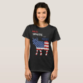 Grazende boer 4 juli koe t-shirt (Voorkant volledig)