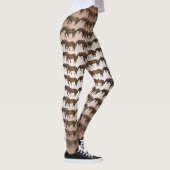 Grazende bruine paarden Dierlijke Leggings (Rechts)