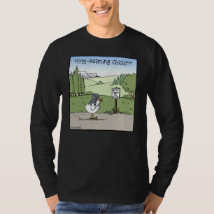 Grazende Kip Grappige Cartoon T-shirt