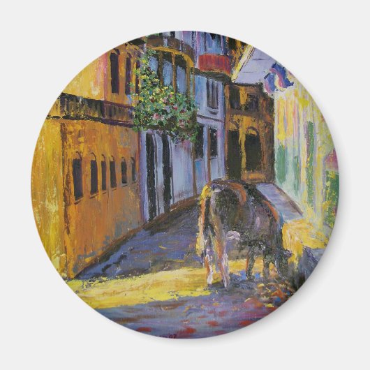 Grazende Koe Magneet (Voorkant)