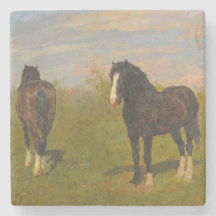 Grazende paarden (door Rosa Bonheur)