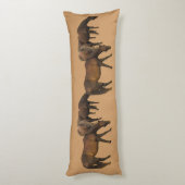 Grazende Paarden Lichaamskussen (Achterkant (Verticaal))