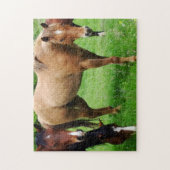 grazende paarden puzzel (Verticaal)