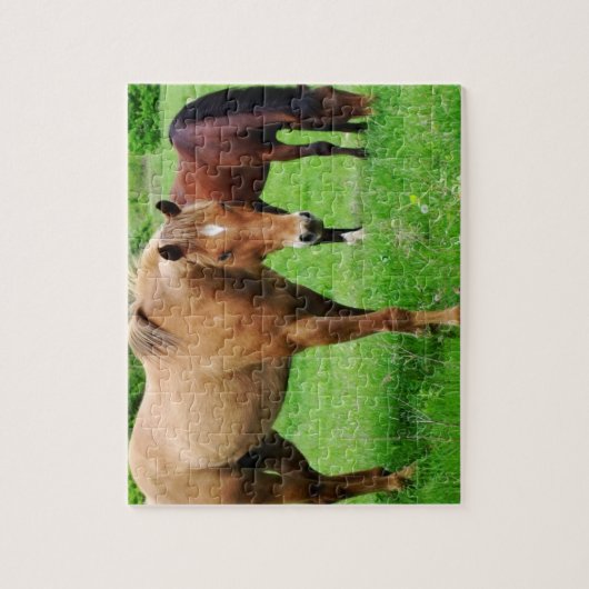 Grazende paarden Puzzle Legpuzzel (Verticaal)
