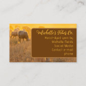 Grazende schapen QR-code Breien Visitekaartjes (Voorkant)