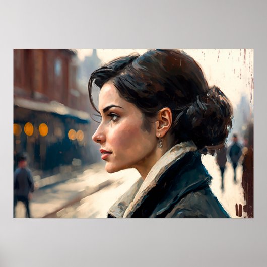 Graziana in het Napoli-Poster Poster (Voorkant)