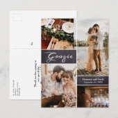 Grazie Aangepast fotokleurenbord Aankondigingskaart (Voorkant / Achterkant)