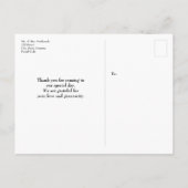 Grazie Aangepast fotokleurenbord Aankondigingskaart (Achterkant)