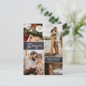 Grazie Aangepast fotokleurenbord Aankondigingskaart (Staand voorkant)