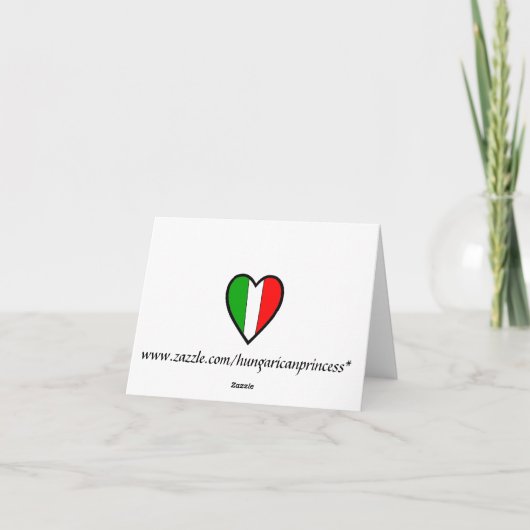 Grazie Bedankt Italiaanse Chef op Italiaanse vlag (Achterkant)