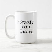 Grazie Con Cuore Chic Baby Shower Keepsake Koffiemok (Links)