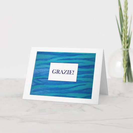 Grazie dankt u in kaart Italiano (Voorkant)