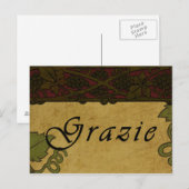 Grazie Druivenstokken - Briefkaart (Voorkant / Achterkant)