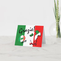 Grazie Italiaans bedankpas