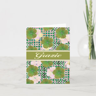 Grazie Italiaans Bedankt kaart