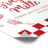 Grazie Mille Thank you for coming Favors Italian Poster (Hoek)