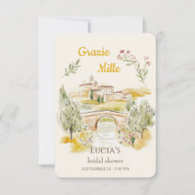 Grazie Mille Watercolor Toscaans Landschap