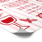 Grazie Mille Whimsical Italian Lemons Baby Shower Poster (Hoek)