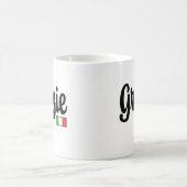Grazie (Thank You) Italian Flag Mug Koffiemok (Center)