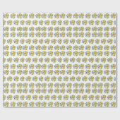 Grazie Watercolor Lemons Repeat Cadeaupapier (Vlak)