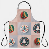 Grazieuze Kerstboom Patroon Schort (Voorkant)