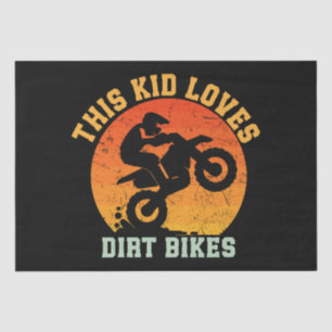 Grazige Dirt Bike voor Kinderen Tissuepapier