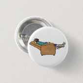 Grazige Grappige Lockdown Boek Lezen Collage Kunst Ronde Button 3,2 Cm (Voorkant /achterkant)