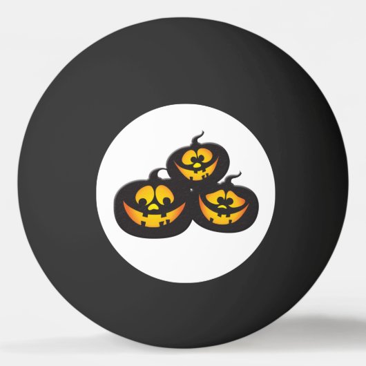 Grazige Halloween Pompoenen Pingpongbal (Voorkant)