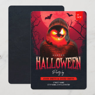 Grazige Pompoenman Gezocht Volwassenen Halloween F Kaart